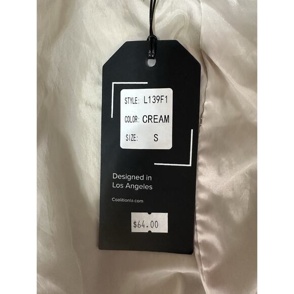 LA Coalition Vegan Leather Biker Style Jacket size S New With Tags - Picture 13 of 16